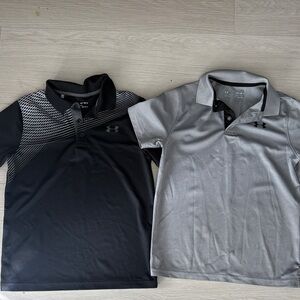 Under Armour Men's Polo Shirts in Black and Gray